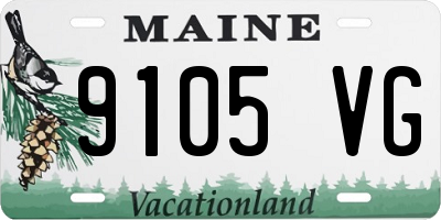 ME license plate 9105VG