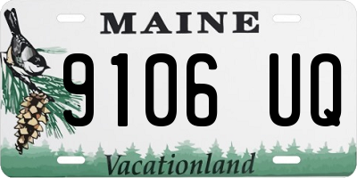ME license plate 9106UQ