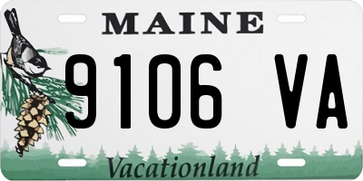 ME license plate 9106VA