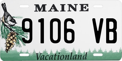 ME license plate 9106VB