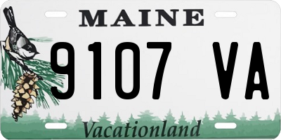 ME license plate 9107VA