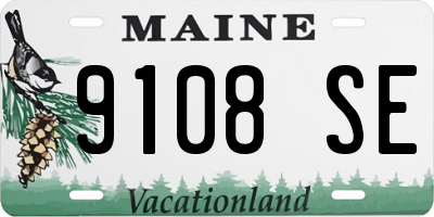 ME license plate 9108SE