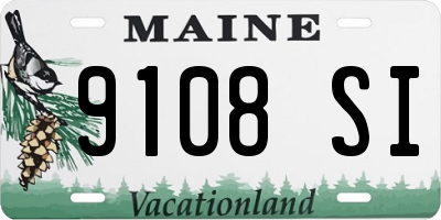 ME license plate 9108SI