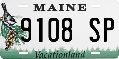 ME license plate 9108SP