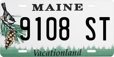 ME license plate 9108ST