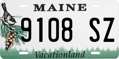 ME license plate 9108SZ