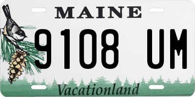 ME license plate 9108UM