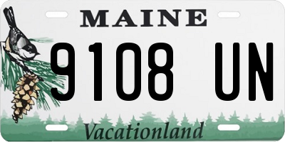 ME license plate 9108UN