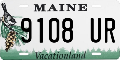 ME license plate 9108UR