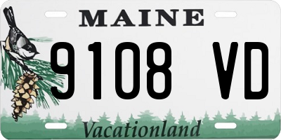 ME license plate 9108VD