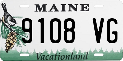 ME license plate 9108VG