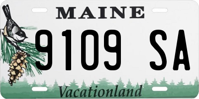 ME license plate 9109SA