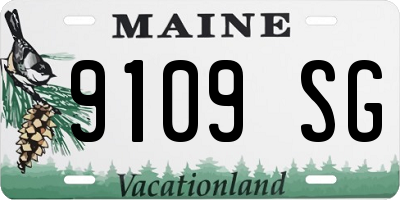 ME license plate 9109SG