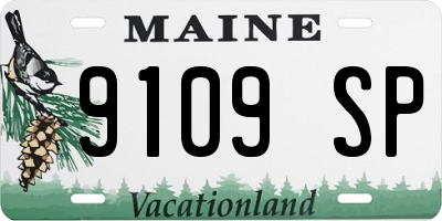 ME license plate 9109SP