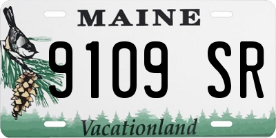 ME license plate 9109SR