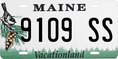 ME license plate 9109SS