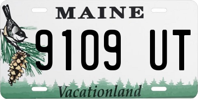 ME license plate 9109UT