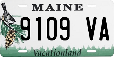 ME license plate 9109VA