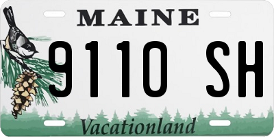 ME license plate 9110SH