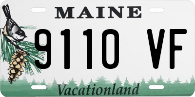 ME license plate 9110VF