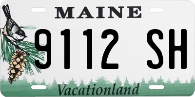 ME license plate 9112SH