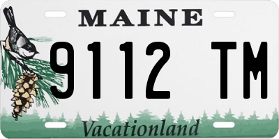 ME license plate 9112TM