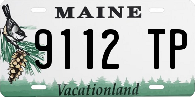 ME license plate 9112TP