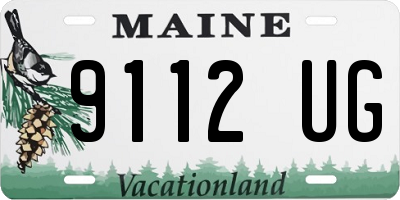 ME license plate 9112UG
