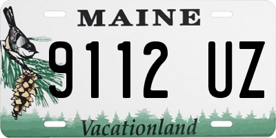ME license plate 9112UZ