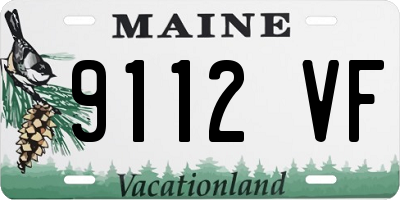 ME license plate 9112VF