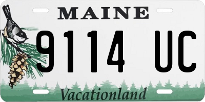 ME license plate 9114UC