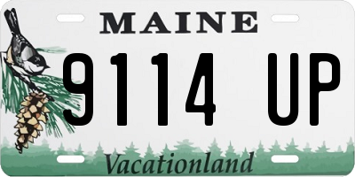 ME license plate 9114UP