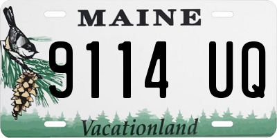 ME license plate 9114UQ
