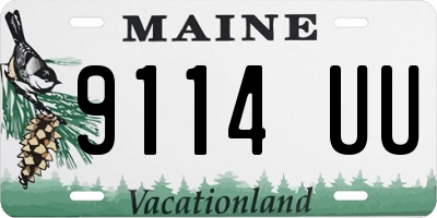 ME license plate 9114UU