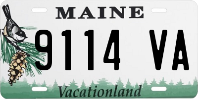 ME license plate 9114VA