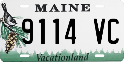 ME license plate 9114VC