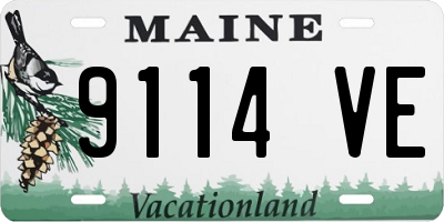 ME license plate 9114VE