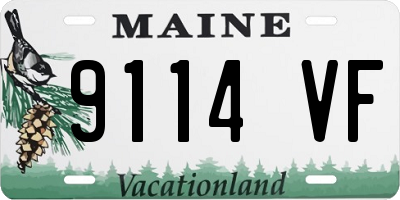 ME license plate 9114VF