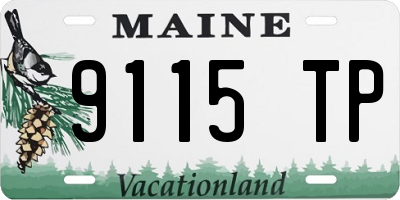 ME license plate 9115TP