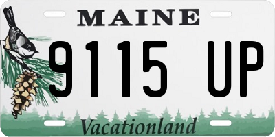 ME license plate 9115UP