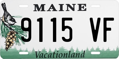 ME license plate 9115VF