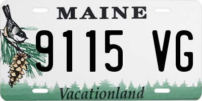 ME license plate 9115VG