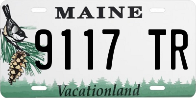 ME license plate 9117TR