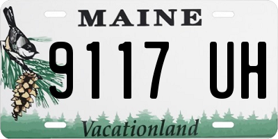 ME license plate 9117UH