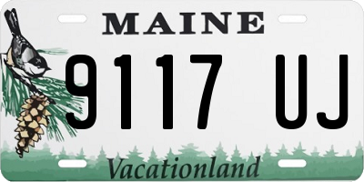 ME license plate 9117UJ