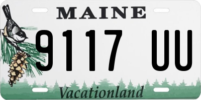 ME license plate 9117UU