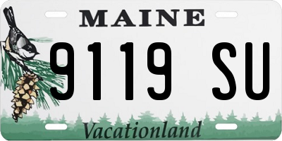 ME license plate 9119SU