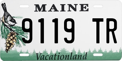 ME license plate 9119TR