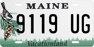 ME license plate 9119UG