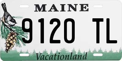 ME license plate 9120TL